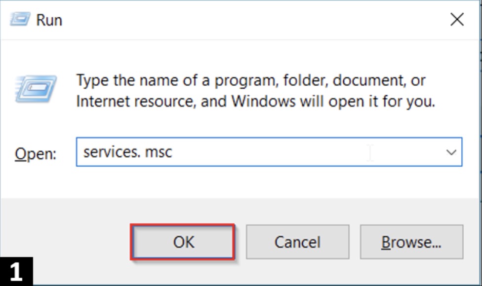 Services screenshot